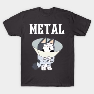 Bluey MUffin Cone Metal T-Shirt